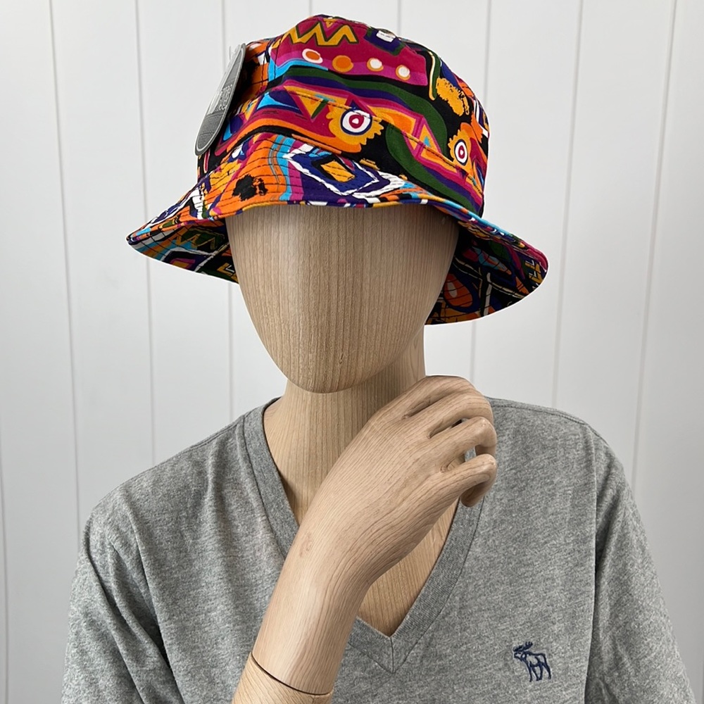 🆕Bucket Hat Colorful Aztec Artistic Abstract Hat 100% Cotton Premium Headwear
